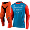 CONJUNTO TROY LEE DESIGNS 2021 MIX SE ULTRA MX LTD ADIDAS TEAM & GP AIR - AZUL / LARANJA